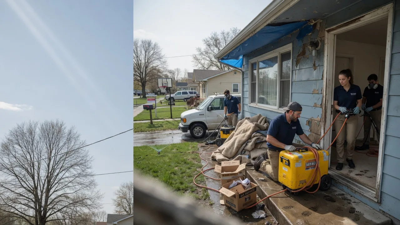 Basement Flood Cleanup in Petersburg, OH near me